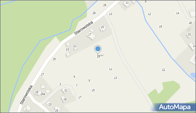 Wola Filipowska, Starowolska, 19, mapa Wola Filipowska