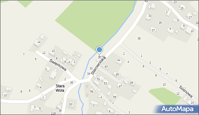 Wola Filipowska, Starowolska, 30, mapa Wola Filipowska