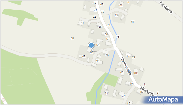 Wola Filipowska, Starowolska, 60, mapa Wola Filipowska