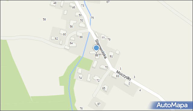 Wola Filipowska, Starowolska, 68, mapa Wola Filipowska