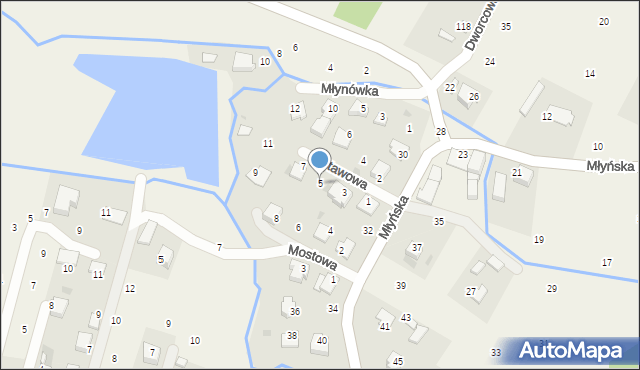 Wola Filipowska, Stawowa, 5, mapa Wola Filipowska