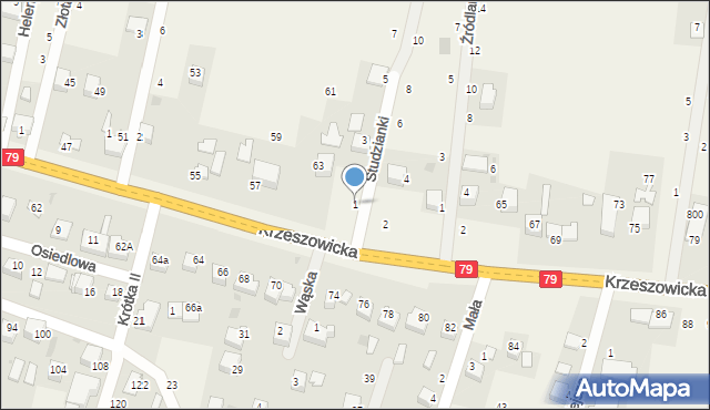 Wola Filipowska, Studzianki, 1, mapa Wola Filipowska