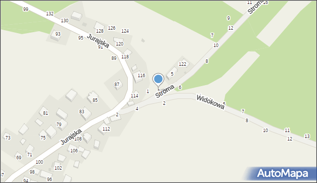 Wola Kalinowska, Stroma, 3, mapa Wola Kalinowska
