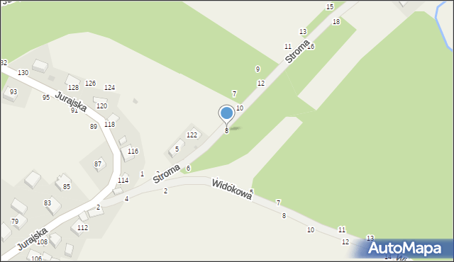 Wola Kalinowska, Stroma, 8, mapa Wola Kalinowska
