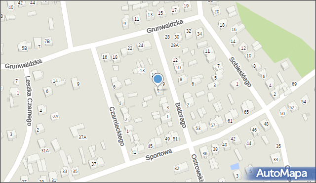 Wolbórz, Stefana Batorego, 7, mapa Wolbórz