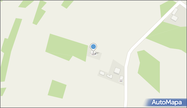 Wólka Tanewska, Strumieniowa, 11A, mapa Wólka Tanewska