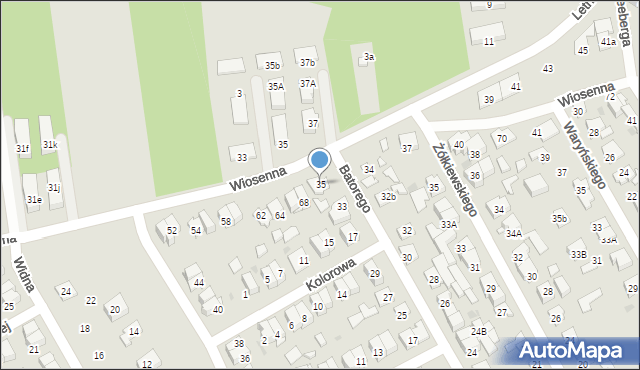 Wołomin, Stefana Batorego, 35, mapa Wołomin