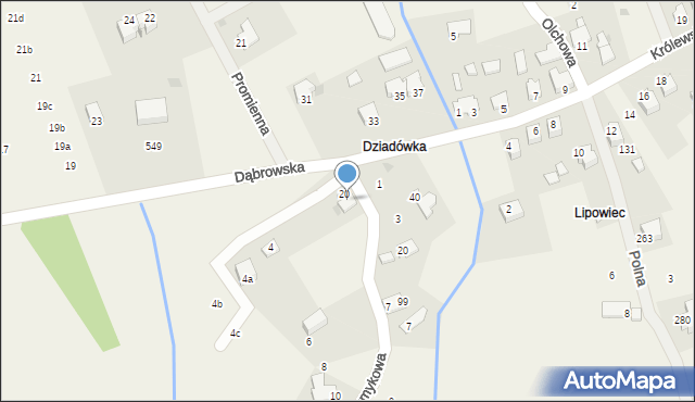 Wołowice, Strumykowa, 2a, mapa Wołowice