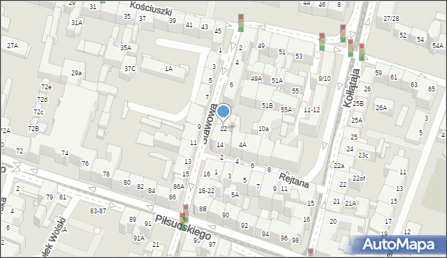 Wrocław, Stawowa, 12, mapa Wrocławia