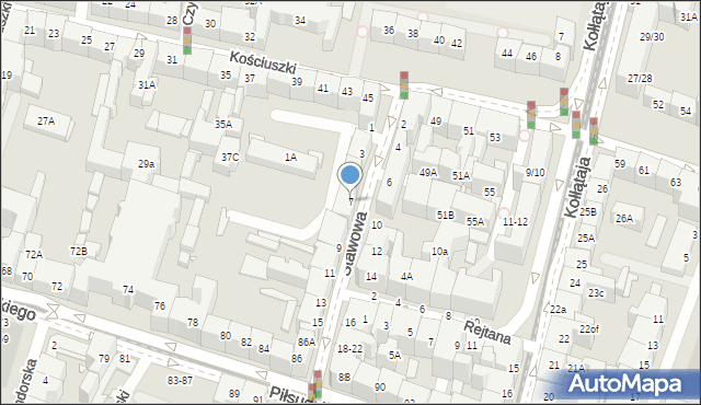 Wrocław, Stawowa, 7, mapa Wrocławia