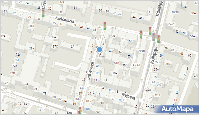 Wrocław, Stawowa, 8, mapa Wrocławia