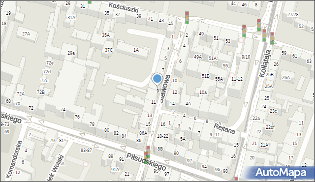 Wrocław, Stawowa, 9, mapa Wrocławia