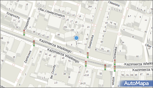 Wrocław, Stanisława Leszczyńskiego, 2, mapa Wrocławia