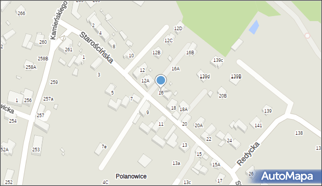 Wrocław, Starościńska, 16, mapa Wrocławia