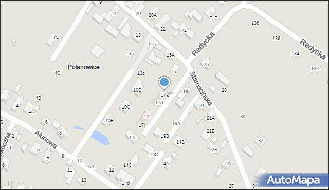 Wrocław, Starościńska, 17a, mapa Wrocławia