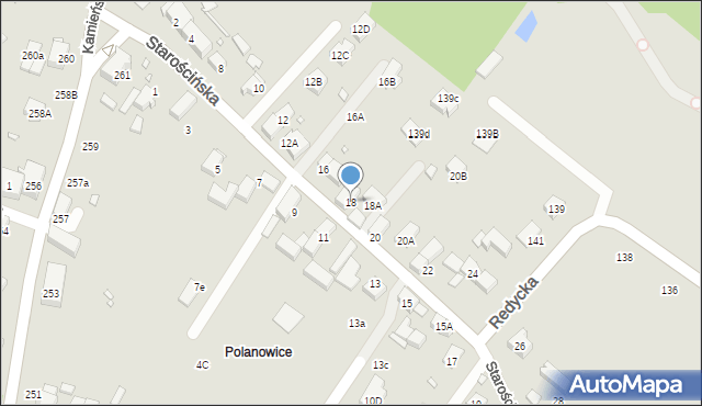 Wrocław, Starościńska, 18, mapa Wrocławia