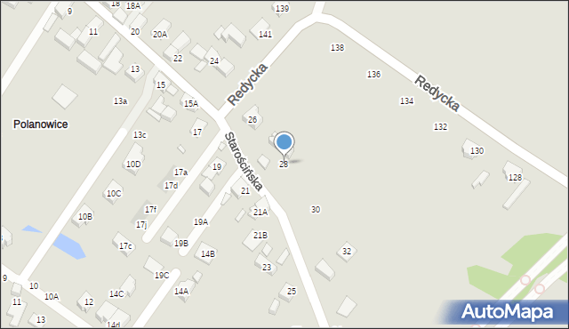 Wrocław, Starościńska, 28, mapa Wrocławia