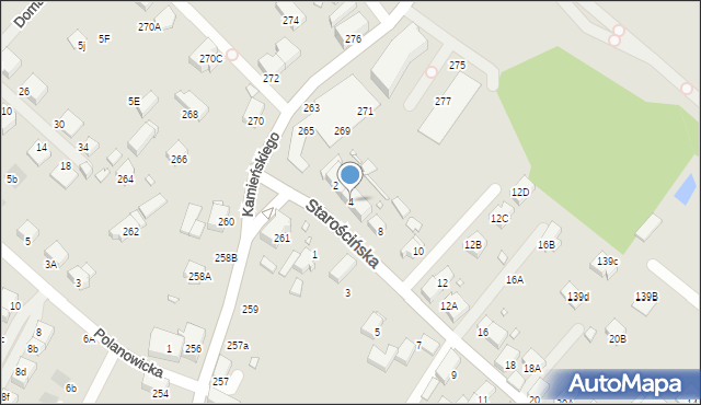 Wrocław, Starościńska, 4, mapa Wrocławia
