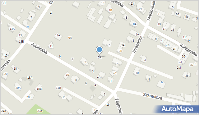 Wrocław, Strażacka, 5A, mapa Wrocławia