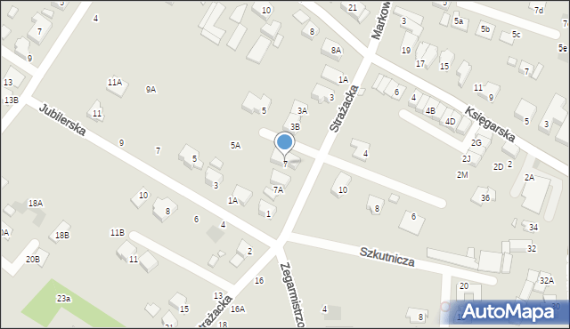 Wrocław, Strażacka, 7, mapa Wrocławia