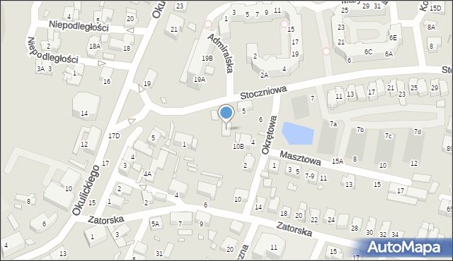 Wrocław, Stoczniowa, 3A, mapa Wrocławia