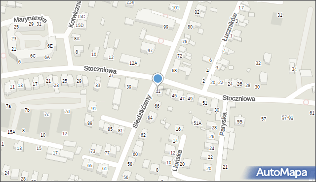 Wrocław, Stoczniowa, 41, mapa Wrocławia