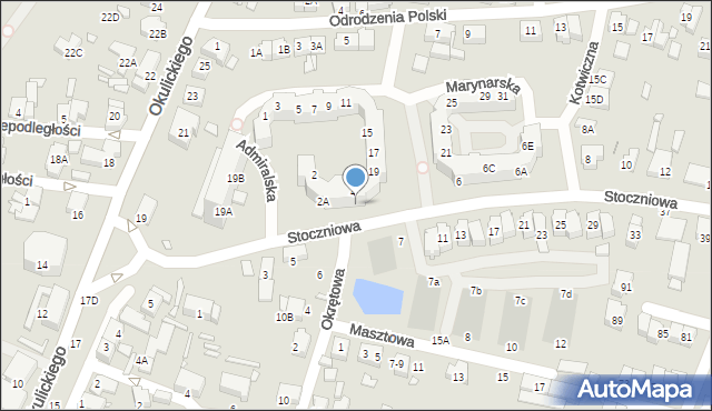 Wrocław, Stoczniowa, 4A, mapa Wrocławia