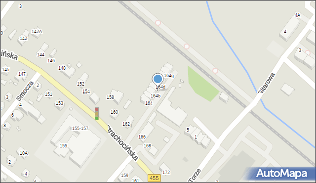 Wrocław, Strachocińska, 164c, mapa Wrocławia