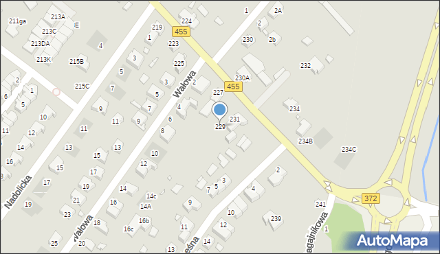 Wrocław, Strachocińska, 229, mapa Wrocławia