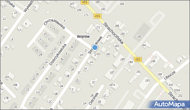Wrocław, Strumykowa, 1, mapa Wrocławia