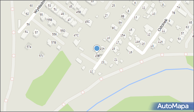 Wrocław, Strumykowa, 10B, mapa Wrocławia