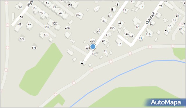 Wrocław, Strumykowa, 23, mapa Wrocławia