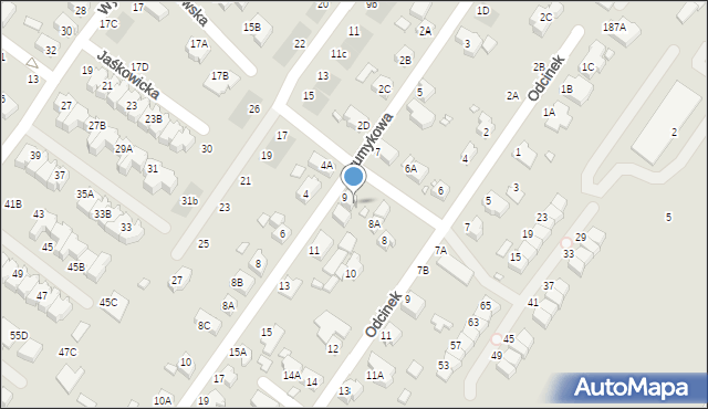 Wrocław, Strumykowa, 9A, mapa Wrocławia