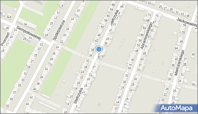 Wrocław, Stefczyka Franciszka, 31, mapa Wrocławia