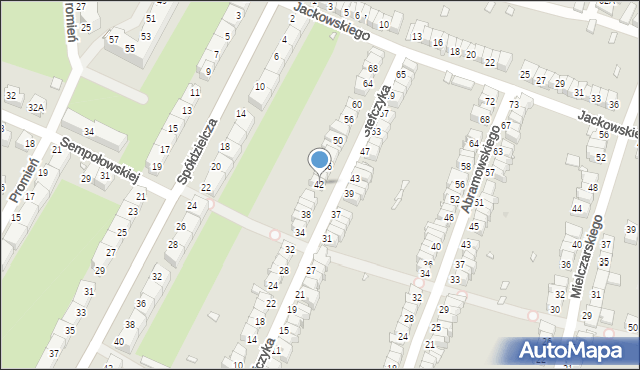 Wrocław, Stefczyka Franciszka, 42, mapa Wrocławia