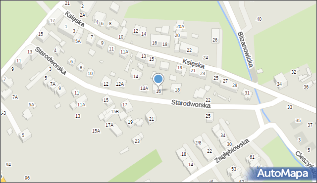 Wrocław, Starodworska, 16, mapa Wrocławia