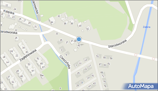 Wrocław, Starodworska, 41, mapa Wrocławia