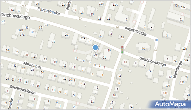 Wrocław, Strachowskiego Bartłomieja, 25, mapa Wrocławia