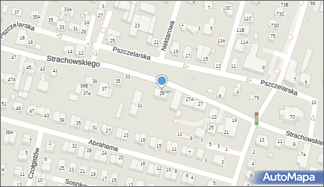 Wrocław, Strachowskiego Bartłomieja, 29, mapa Wrocławia