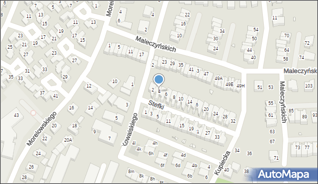 Wrocław, Stefki Kamila, 4, mapa Wrocławia