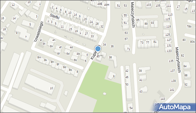 Wrocław, Stefki Kamila, 40, mapa Wrocławia