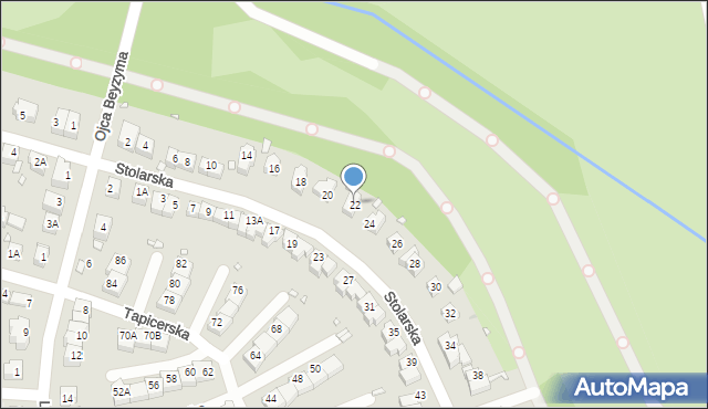 Wrocław, Stolarska, 22, mapa Wrocławia