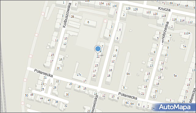 Wrocław, Stalowowolska, 11, mapa Wrocławia