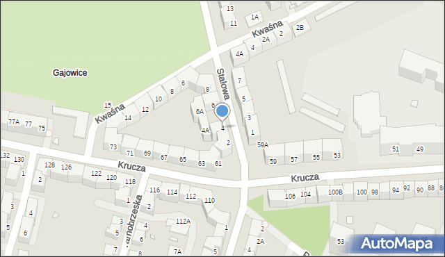 Wrocław, Stalowa, 4, mapa Wrocławia