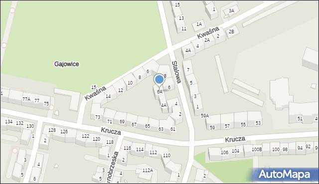 Wrocław, Stalowa, 6A, mapa Wrocławia