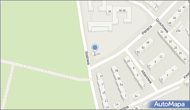 Wrocław, Stalowa, 21, mapa Wrocławia