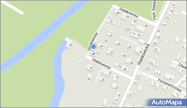 Wrocław, Stabłowicka, 48, mapa Wrocławia