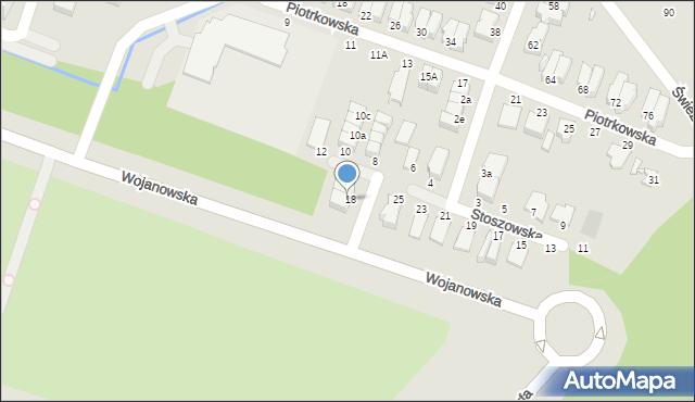 Wrocław, Stoszowska, 20, mapa Wrocławia
