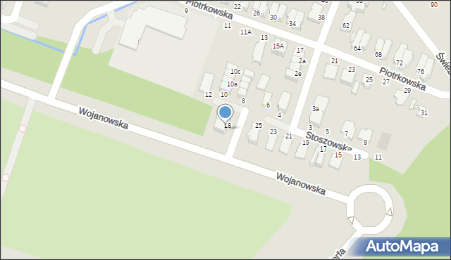 Wrocław, Stoszowska, 22, mapa Wrocławia