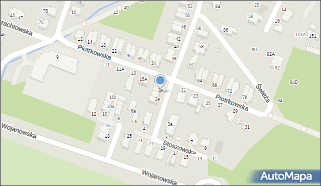 Wrocław, Stoszowska, 2b, mapa Wrocławia